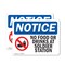 Signmission No Food Or Drink At Solder Station, 14 in W x Rectangle, Plastic OS-2PACK-NS-P-1014-L-14587 - alternate 1